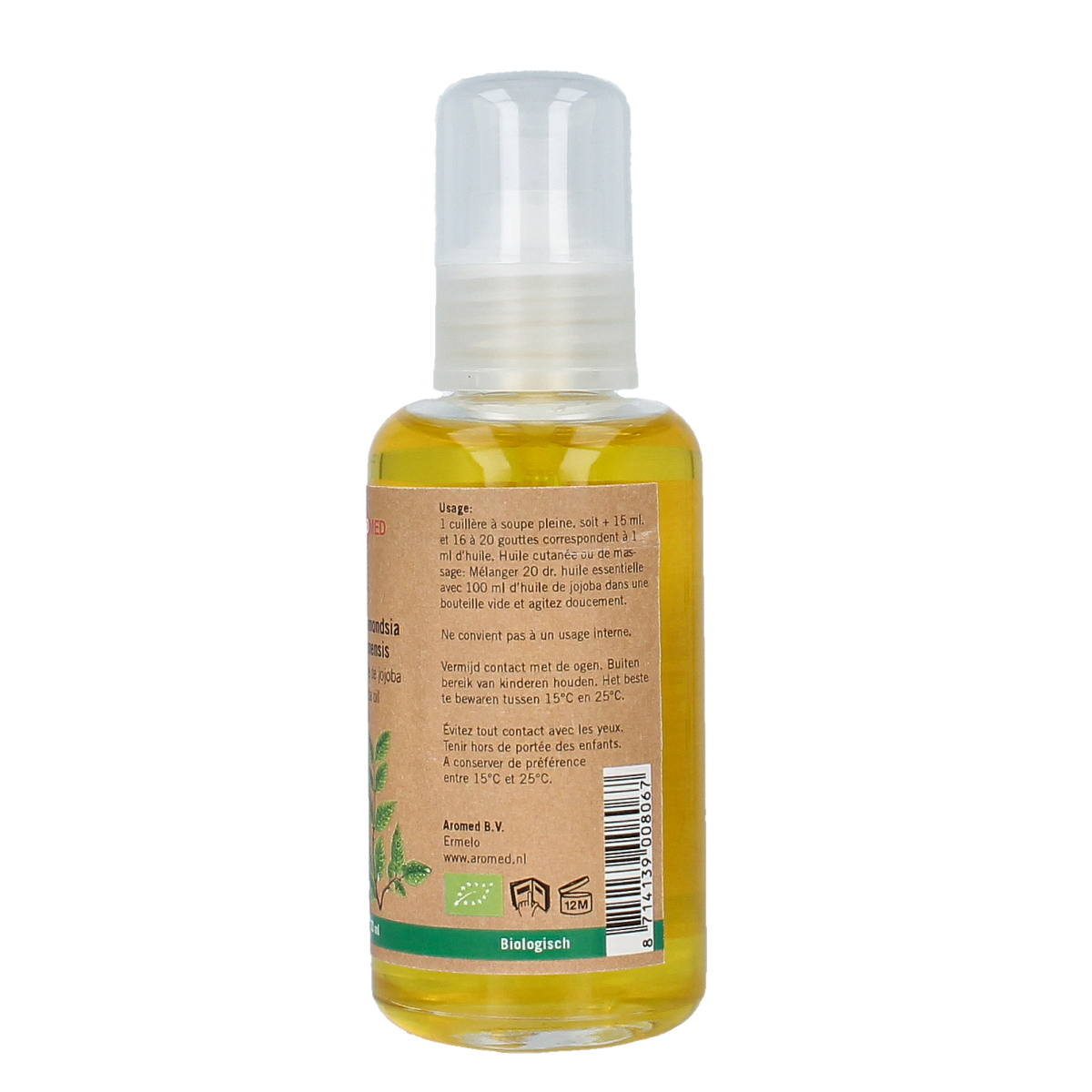 Aromed Jojoba olie bio  100.00 Milliliter