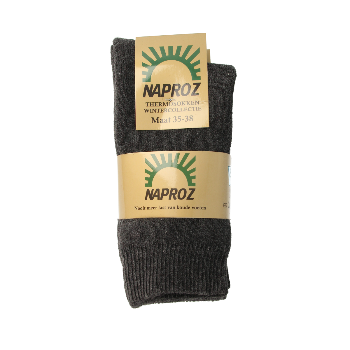 Naproz Thermo sokken grijs maat 35-38 3.00 Paar