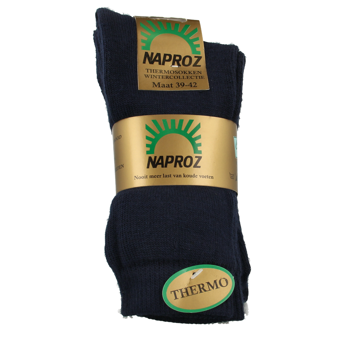 Naproz Thermo sokken blauw maat 39-42  3.00 Paar