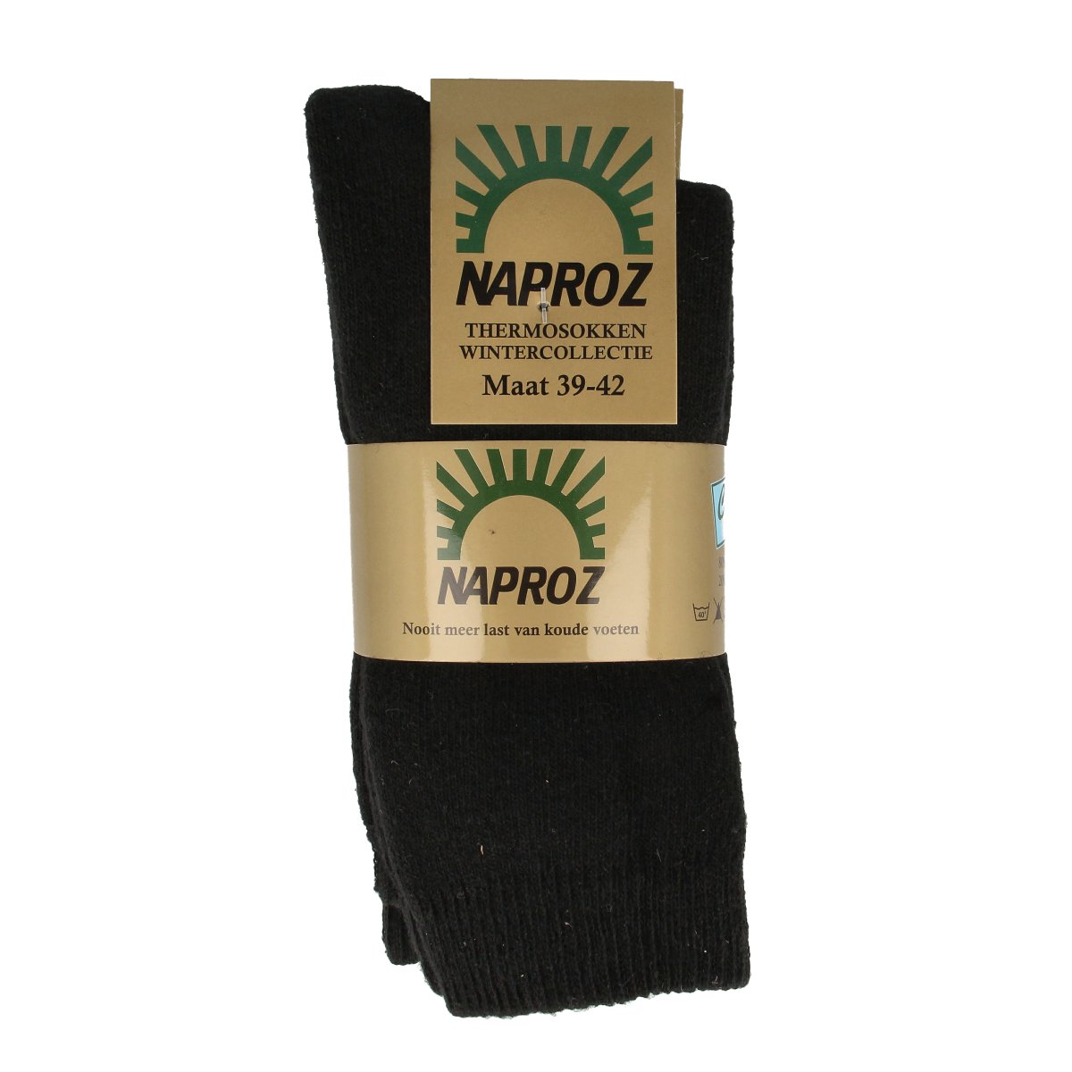 Naproz Thermo sokken zwart maat 39-42  3.00 Paar