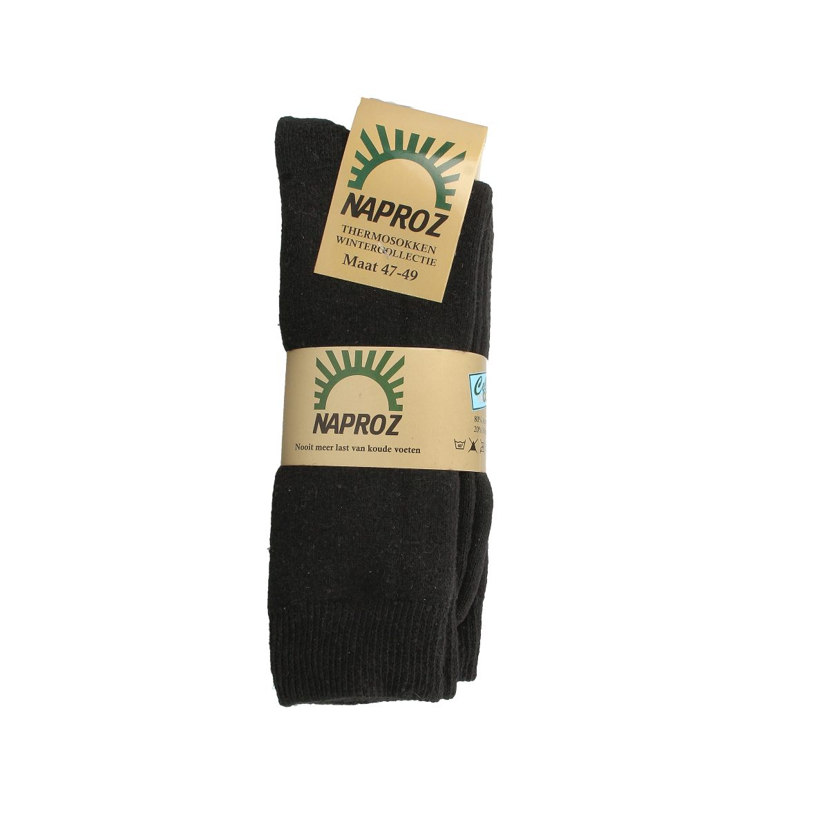 Naproz Thermo sokken zwart maat 47-49  3.00 Paar