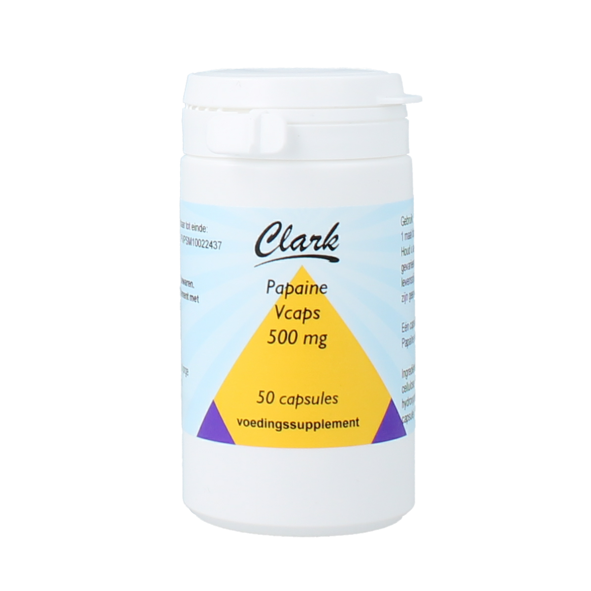 Clark Papaine 500mg 50.00 Vegetarische capsules