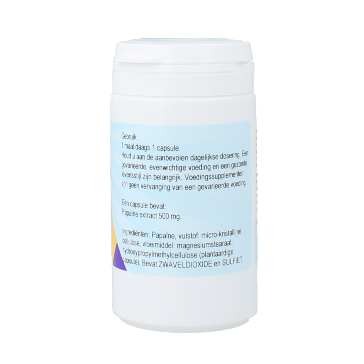 Clark Papaine 500mg 50.00 Vegetarische capsules