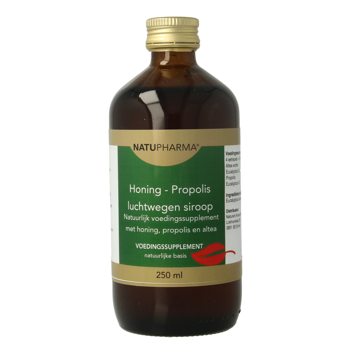 Natupharma Honing luchtwegensiroop 250.00 Milliliter