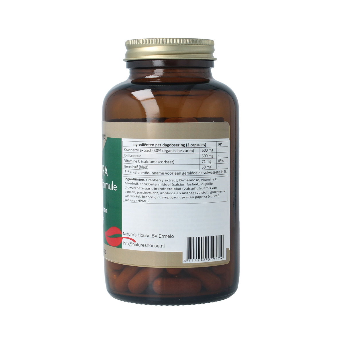 Natupharma Candira cranberry formule 120.00 Capsules