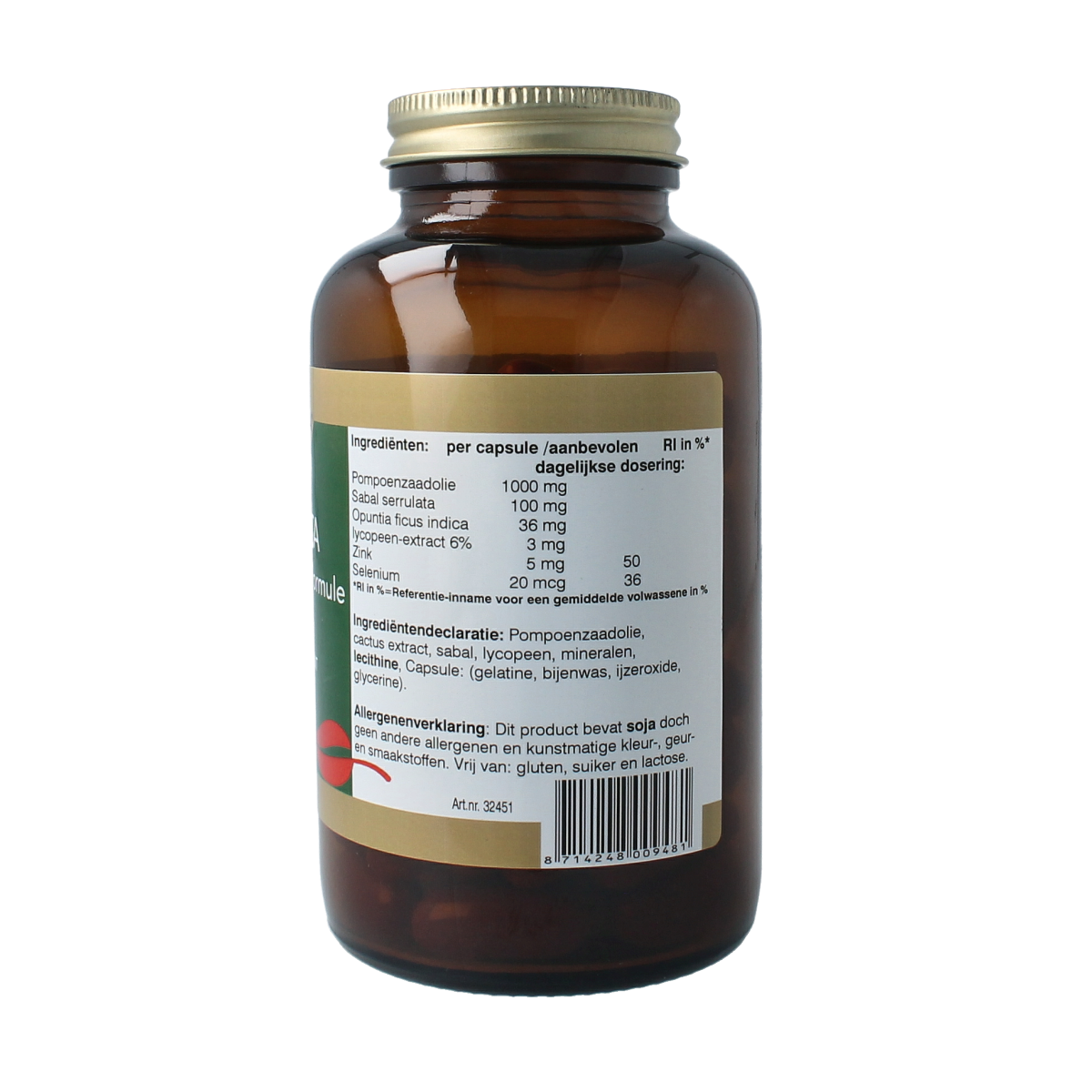 Natupharma Prostata (pompoenzaad formule) 90.00 Tabletten