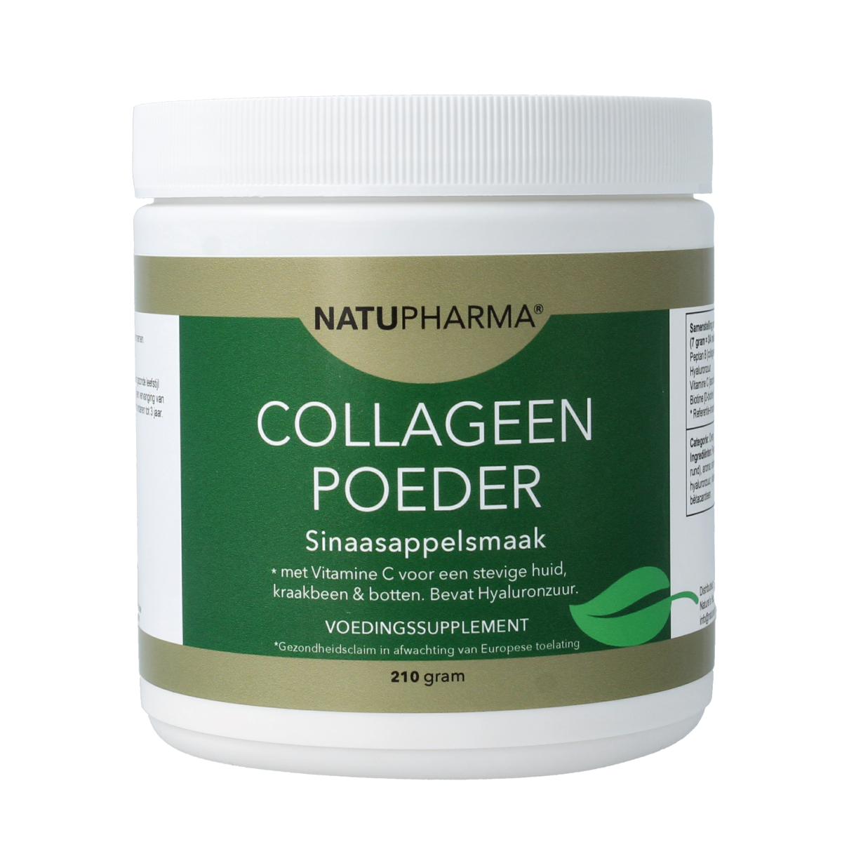 Natupharma Collageen poeder sinaasappelsmaak 210.00 Gram