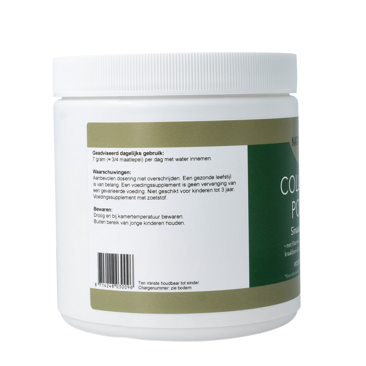 Natupharma Collageen poeder sinaasappelsmaak 210.00 Gram