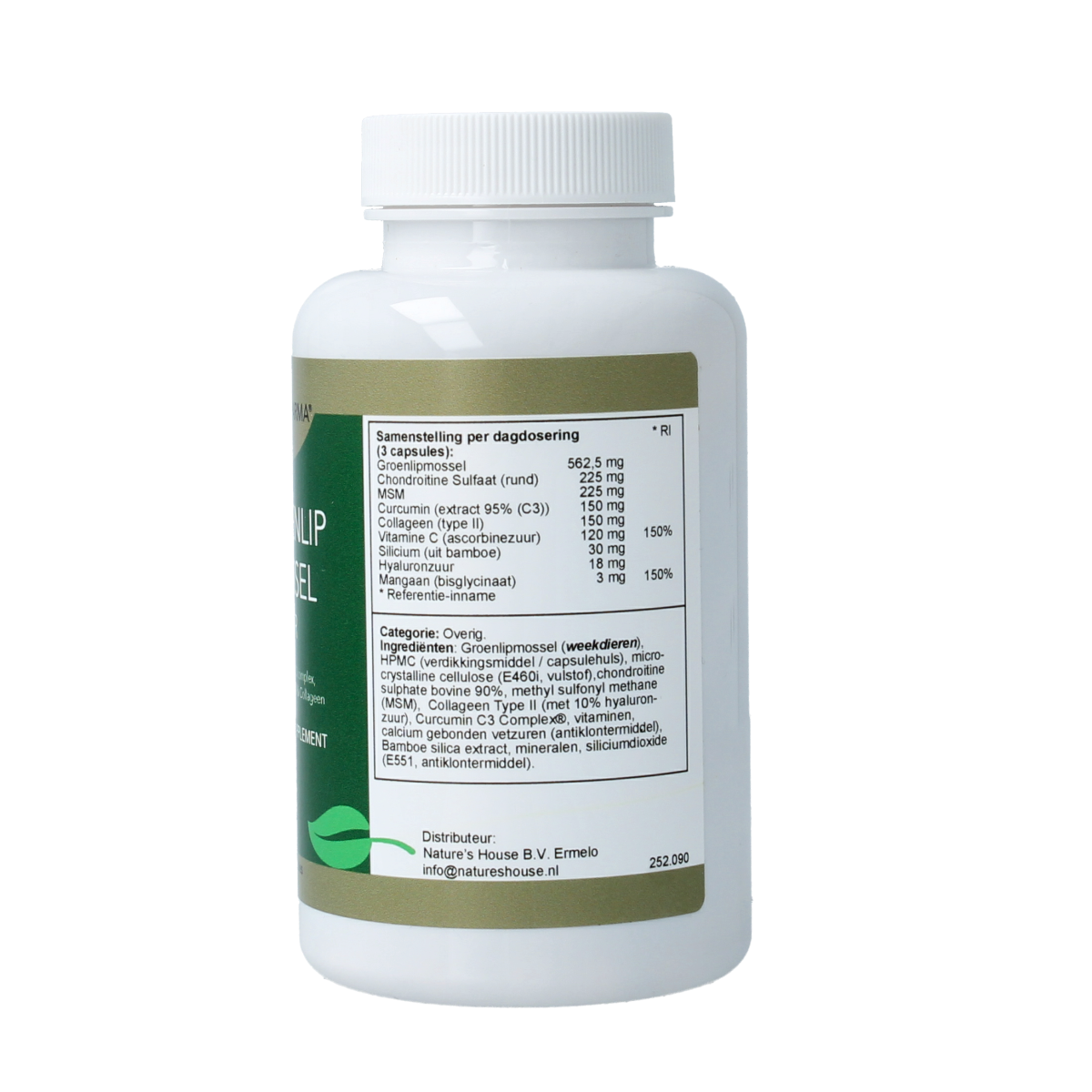 Natupharma Groenlipmossel xtr 90.00 Capsules