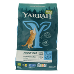 Yarrah Adult kattenvoer met vis en kip bio 800.00 Gram