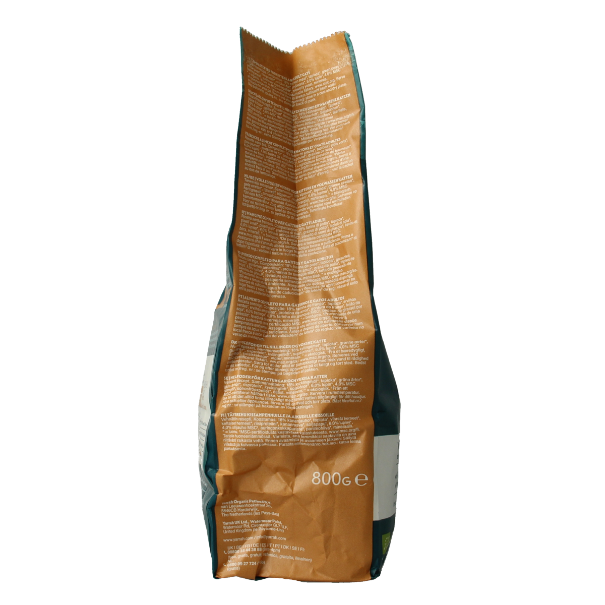 Yarrah Kattenvoer wheat-free met kip bio 800.00 Gram