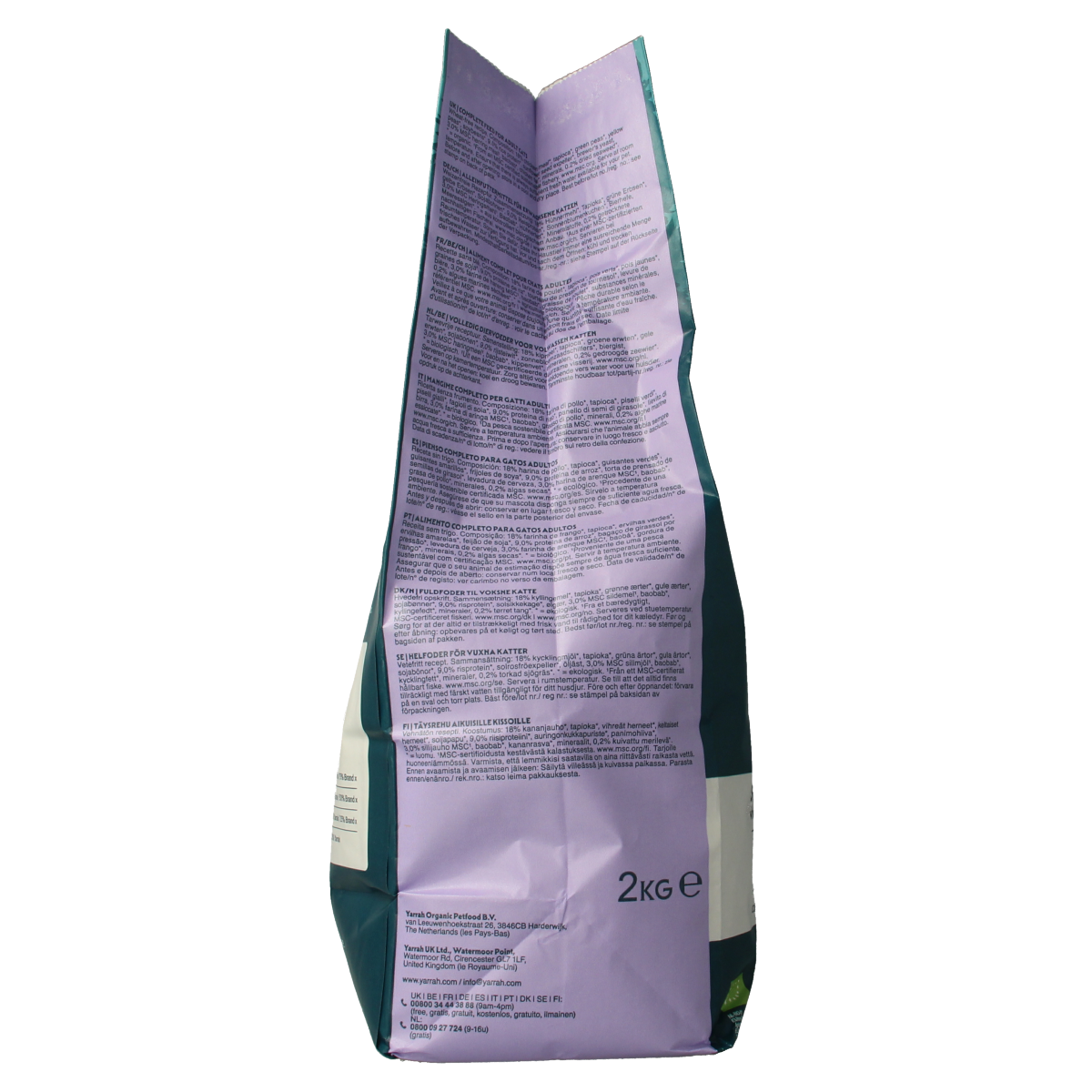Yarrah Kattenvoer voor gesteriliseerde kat wheat-free bio 2000.00 Gram