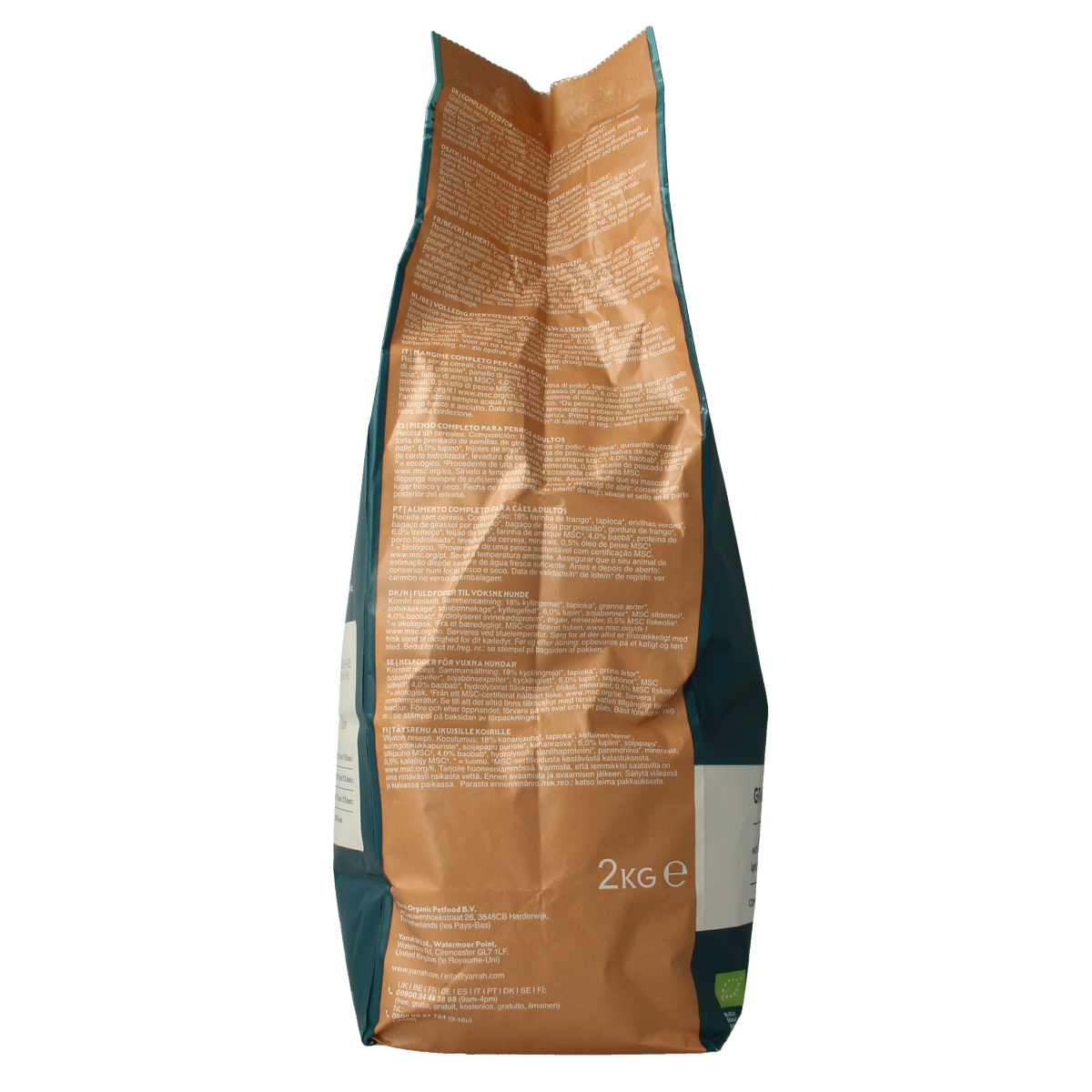 Yarrah Hondenvoer grainfree bio 2000.00 Gram