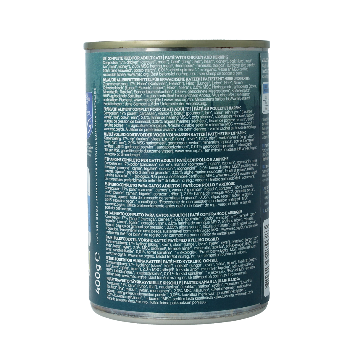 Yarrah Kattenvoer pate kip met vis bio 400.00 Gram