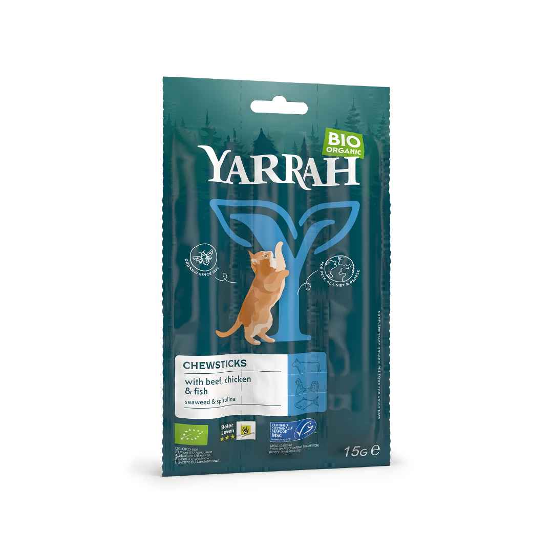 Yarrah Kat kauwsticks bio 15.00 Gram