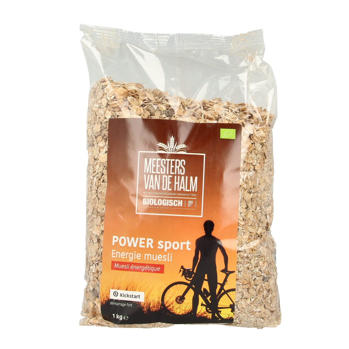 De Halm Muesli energie power sport bio 1.00 Kilogram