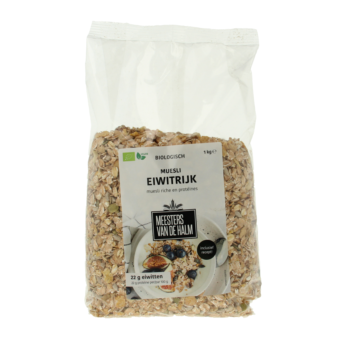 De Halm Muesli eiwitrijk  herstel after sport bio 1.00 Kilogram