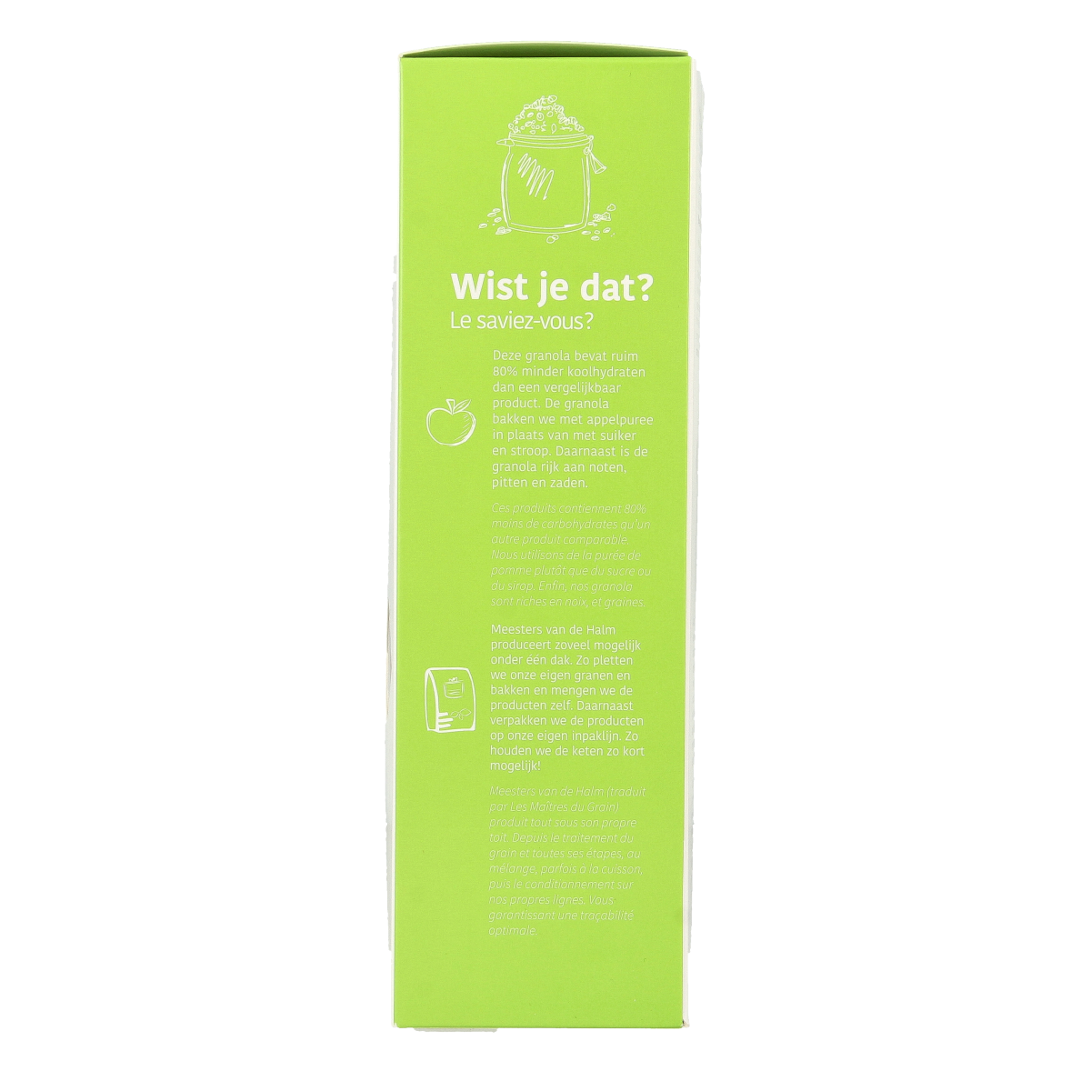 De Halm Granola koolhydraat verlaagd bio 350.00 Gram
