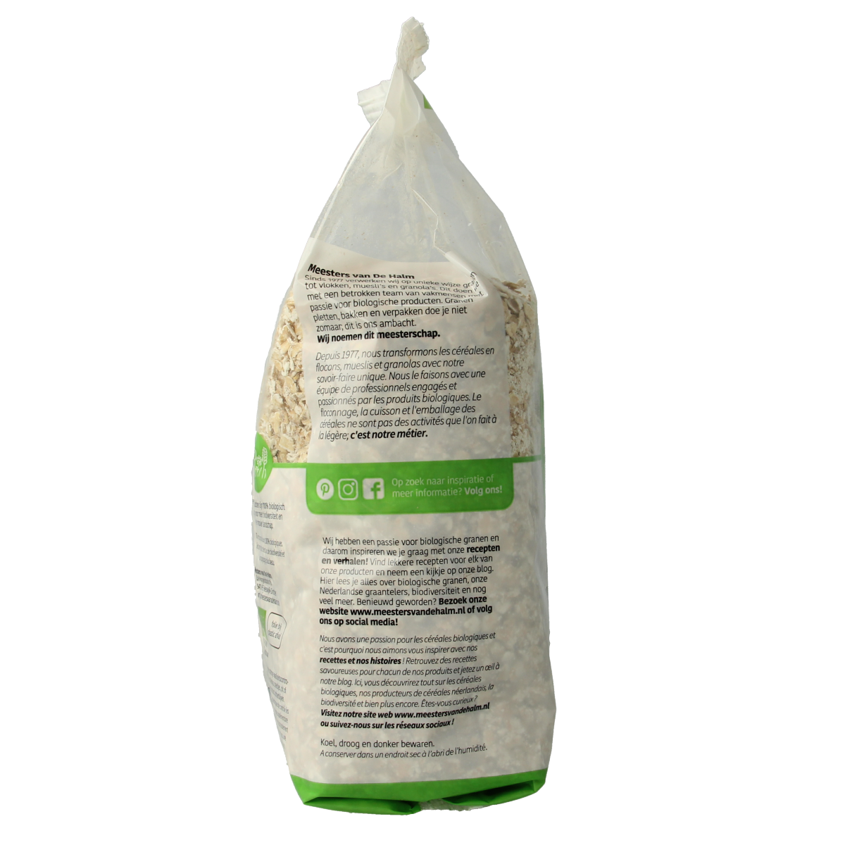 De Halm Havermout bio 500.00 Gram