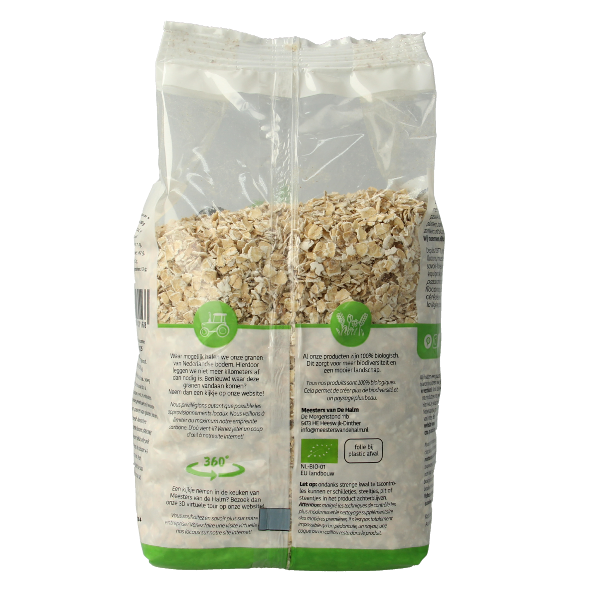De Halm Havermout bio 500.00 Gram