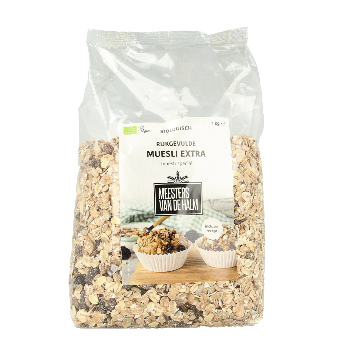 De Halm Muesli extra bio 1.00 Kilogram