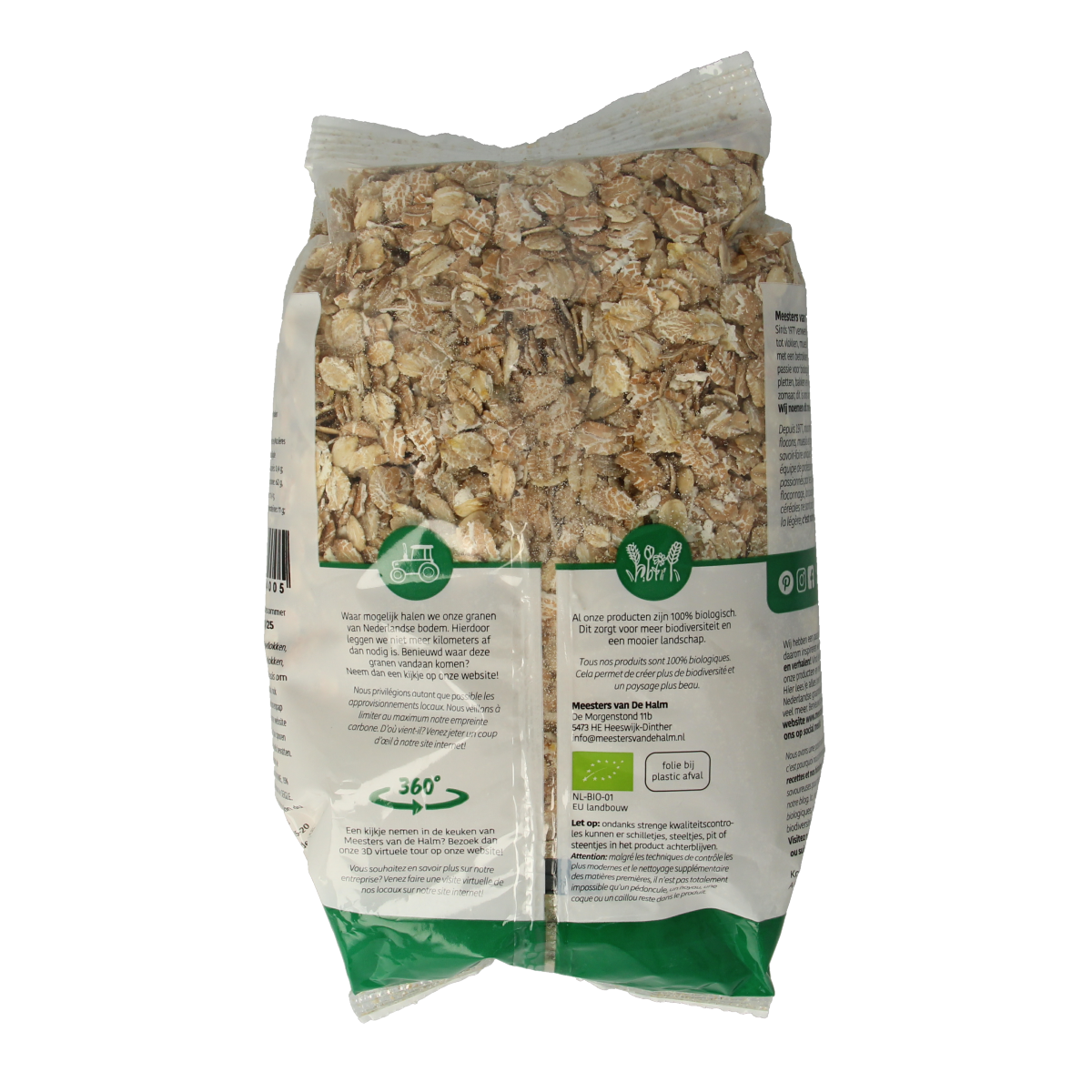De Halm 4-Korenvlokken bio 500.00 Gram