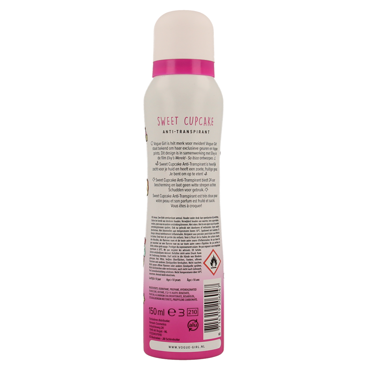 Vogue Girl deodorant sweet cupcake  150.00 Milliliter