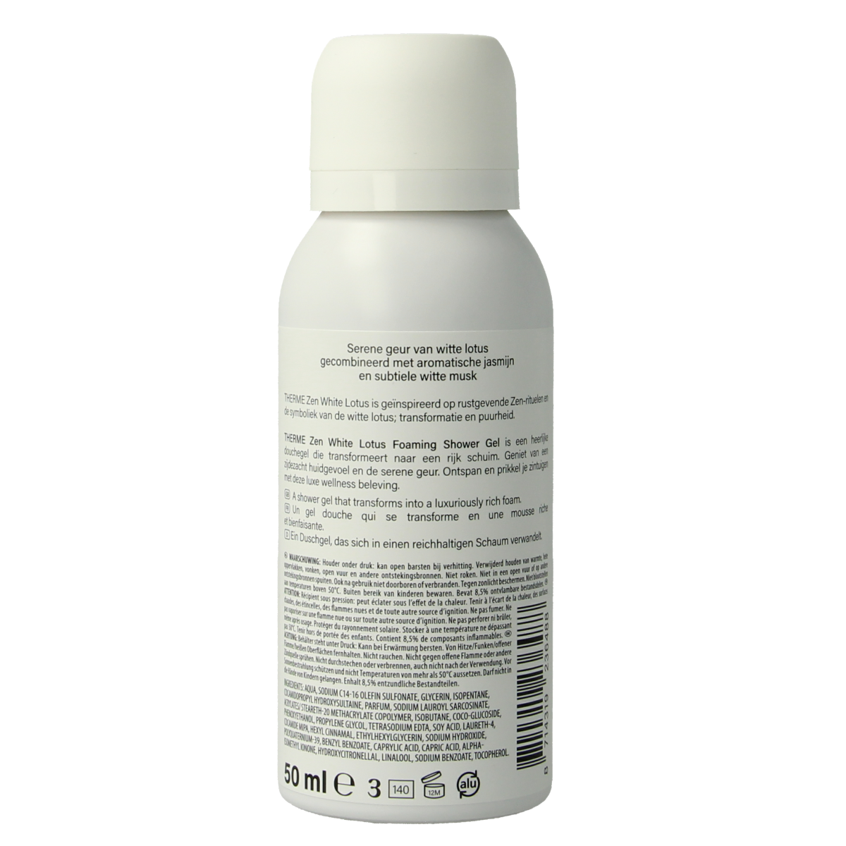 Therme Zen white lotus foam shower 50.00 Milliliter