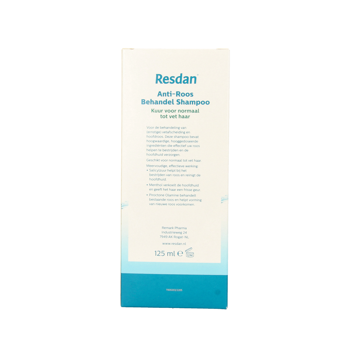 Resdan Shampoo normaal/vet haar 125.00 Milliliter