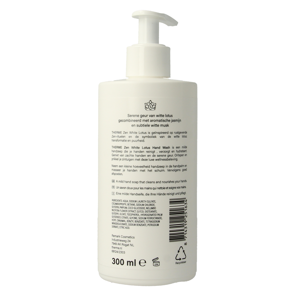Therme Zen white lotus handwash 300.00 Milliliter