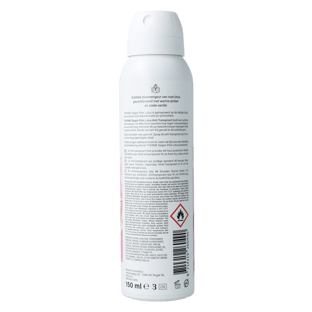 Therme Saigon pink lotus anti transpirant 150.00 Milliliter