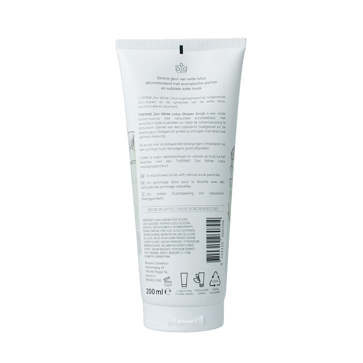 Therme Zen white lotus shower scrub 200.00 Milliliter