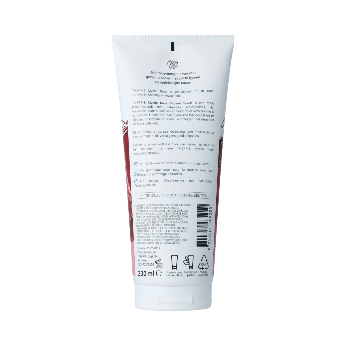 Therme Therme Mystic Rose Shower Scrub 200.00 Milliliter