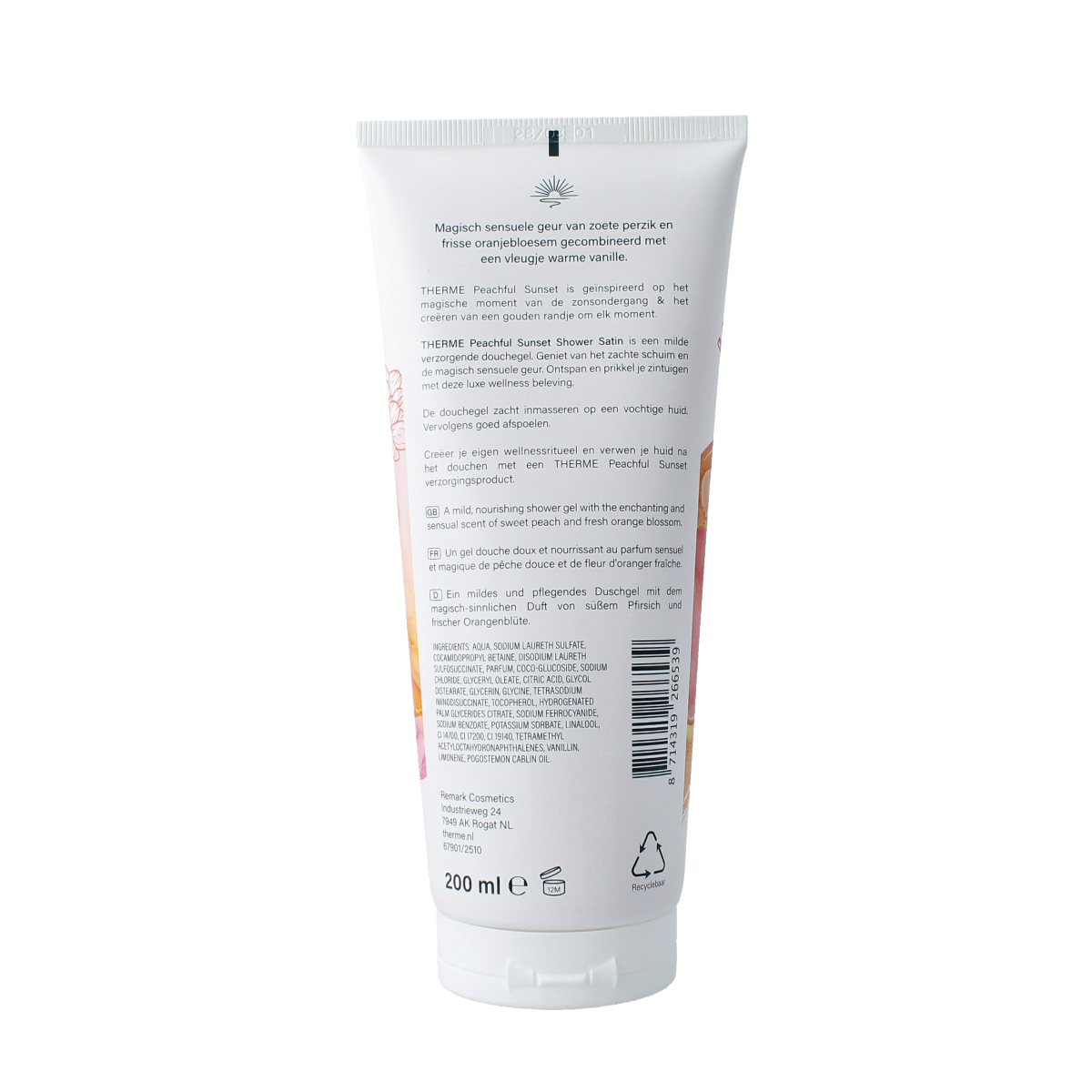 Therme Peachful sunset shower satin 200.00 Milliliter