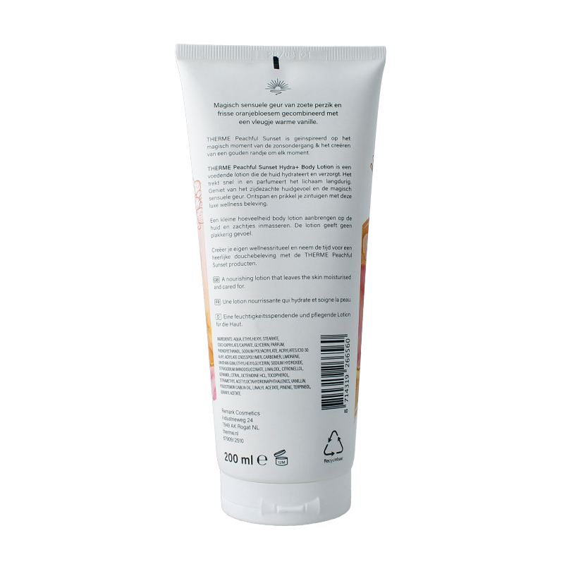 Therme Peachful sunset hydra+ body lotion 200 Milliliter