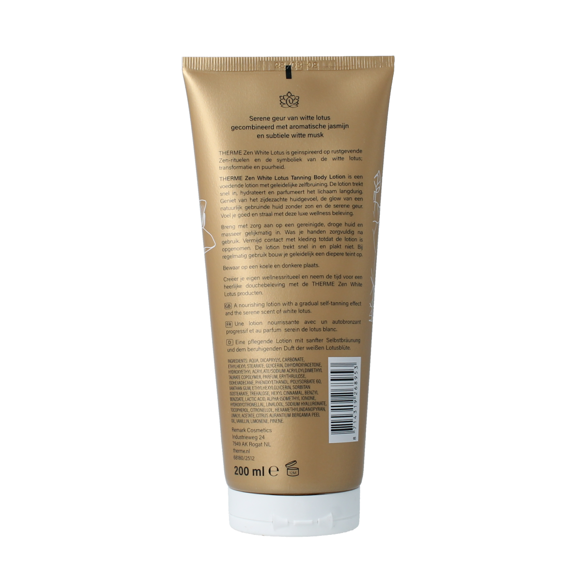 Therme Zen white lotus tanning bodylotion 200.00 Milliliter