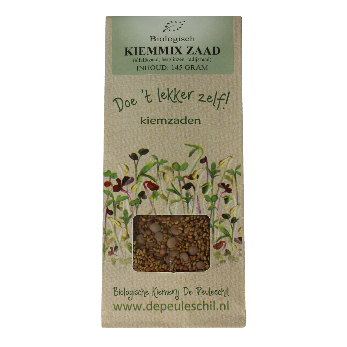 Peuleschil Kiemmixzaad bio 145.00 Gram