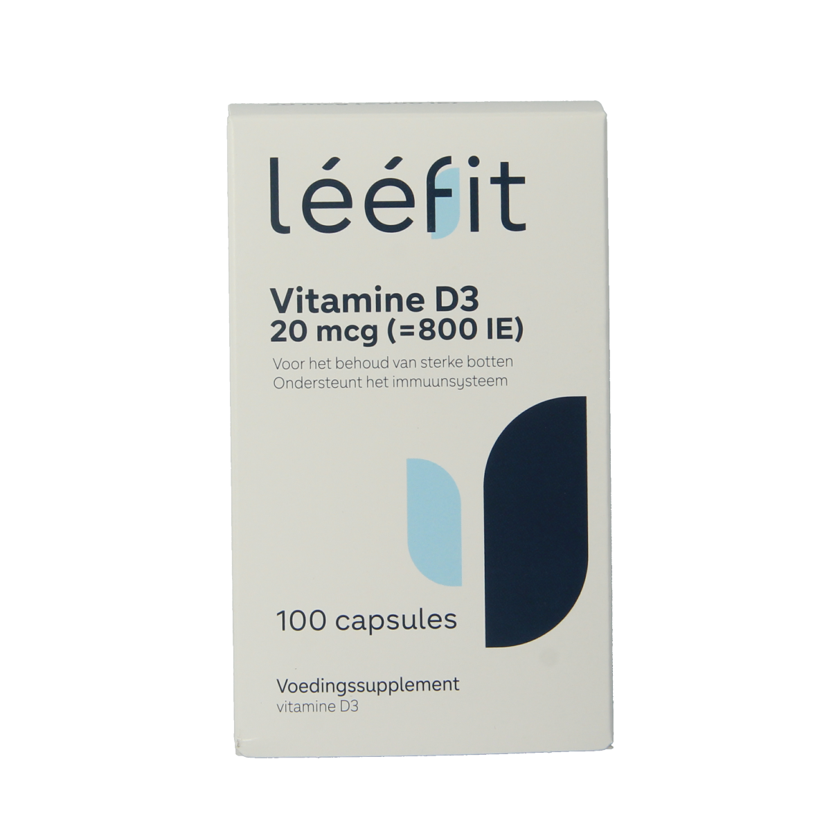 Leefit Vitamine D3 20mcg 100.00 Softgels