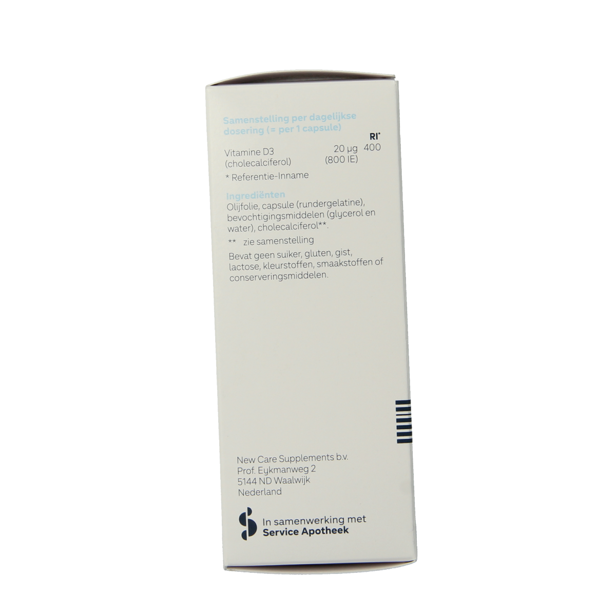 Leefit Vitamine D3 20mcg 100.00 Softgels