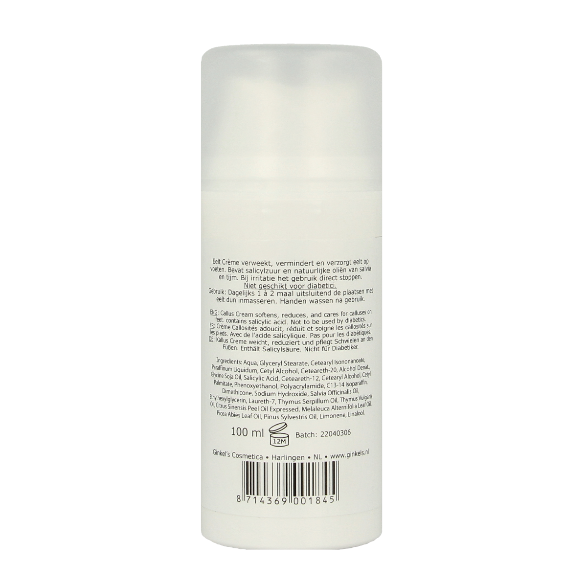 Ginkel's Eeltcreme extra 100.00 Milliliter