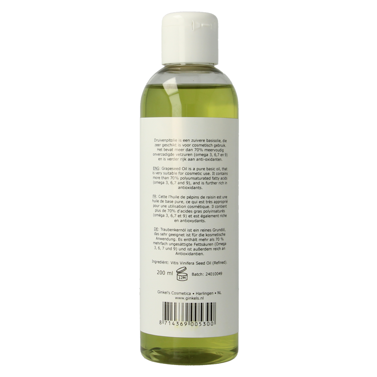 Ginkel's Druivenpitolie 200.00 Milliliter