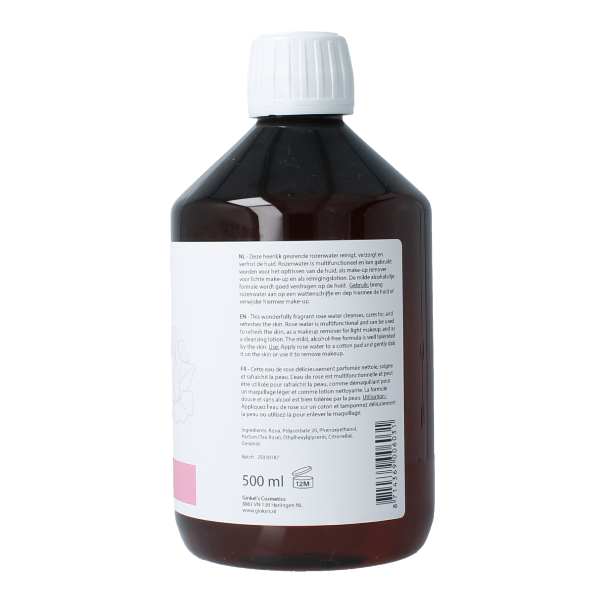 Ginkel's Rozenwater 500.00 Milliliter