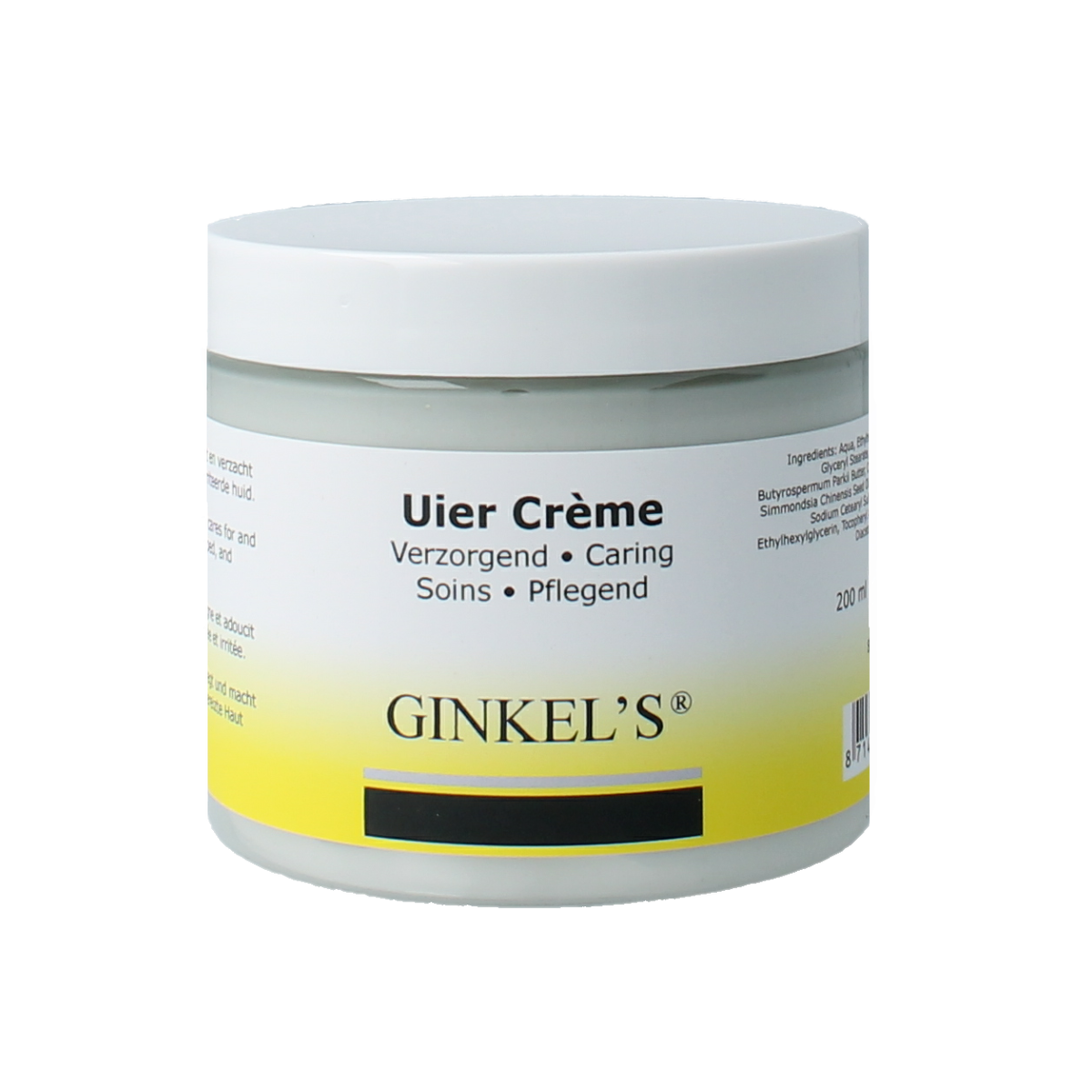 Ginkel's Uiercreme verzorgend 200.00 Milliliter