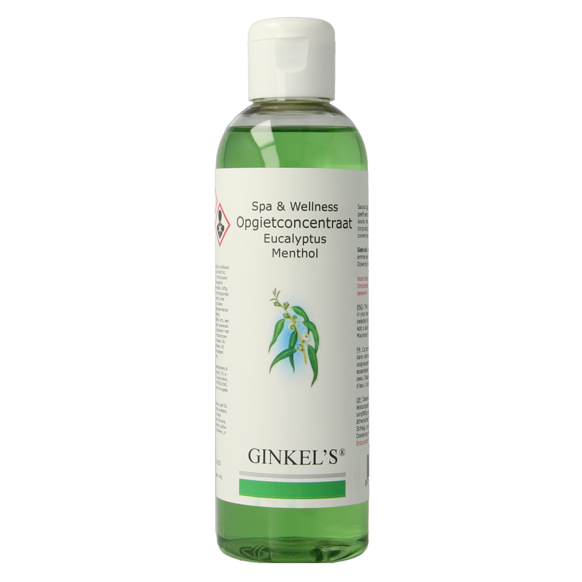 Ginkel's Sauna opgietconcentraat eucalyptus & menthol 200.00 Milliliter