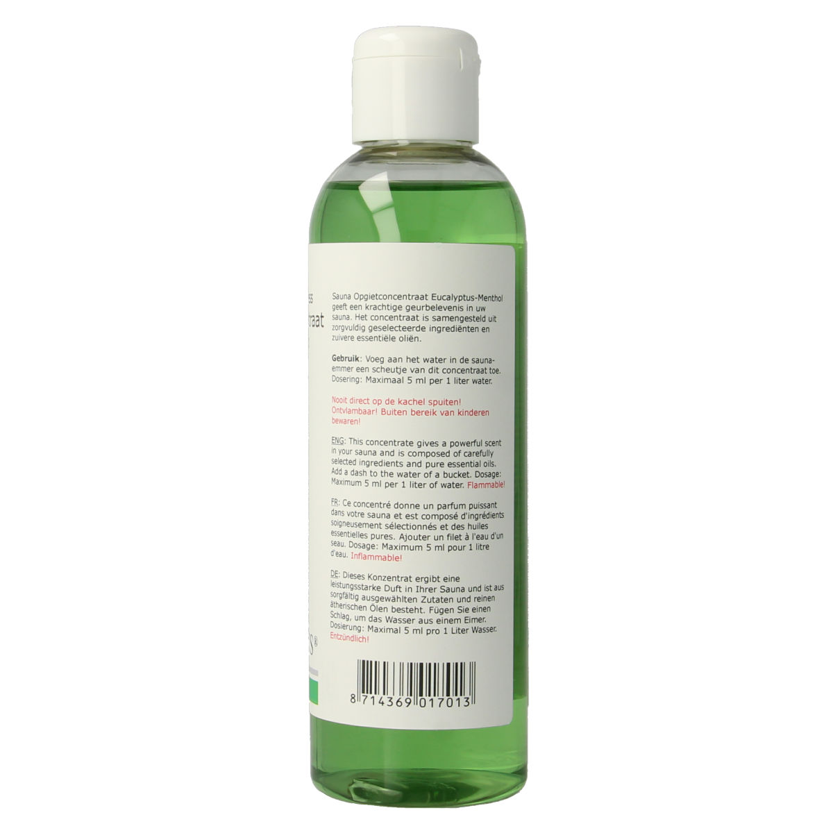 Ginkel's Sauna opgietconcentraat eucalyptus & menthol 200.00 Milliliter