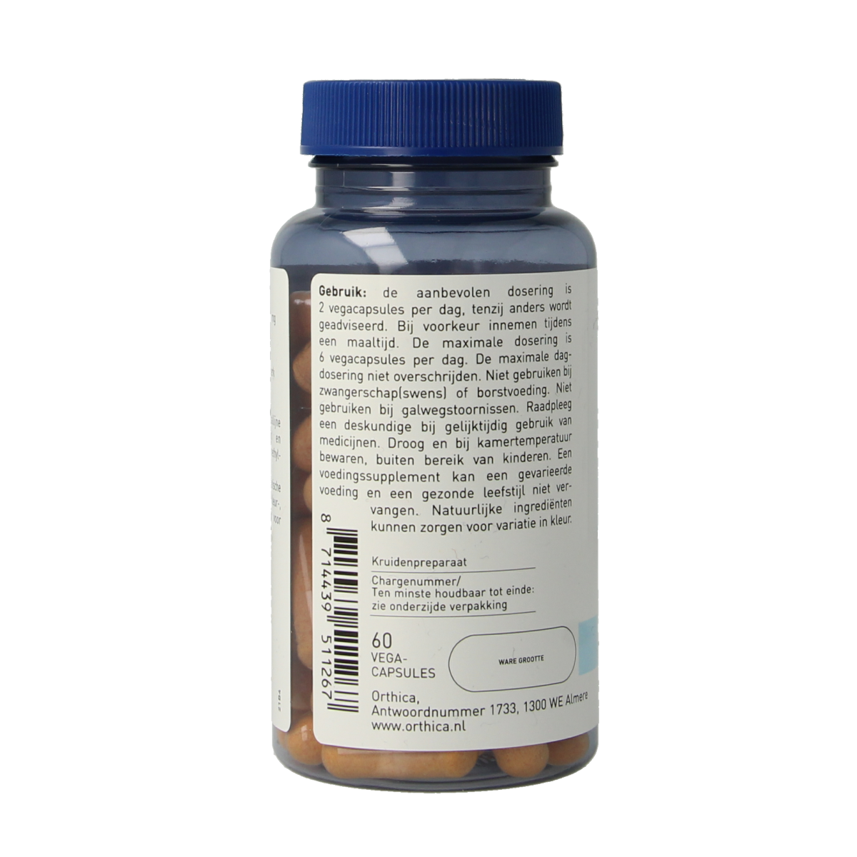 Orthica Curcuma 60.00 Vegetarische capsules