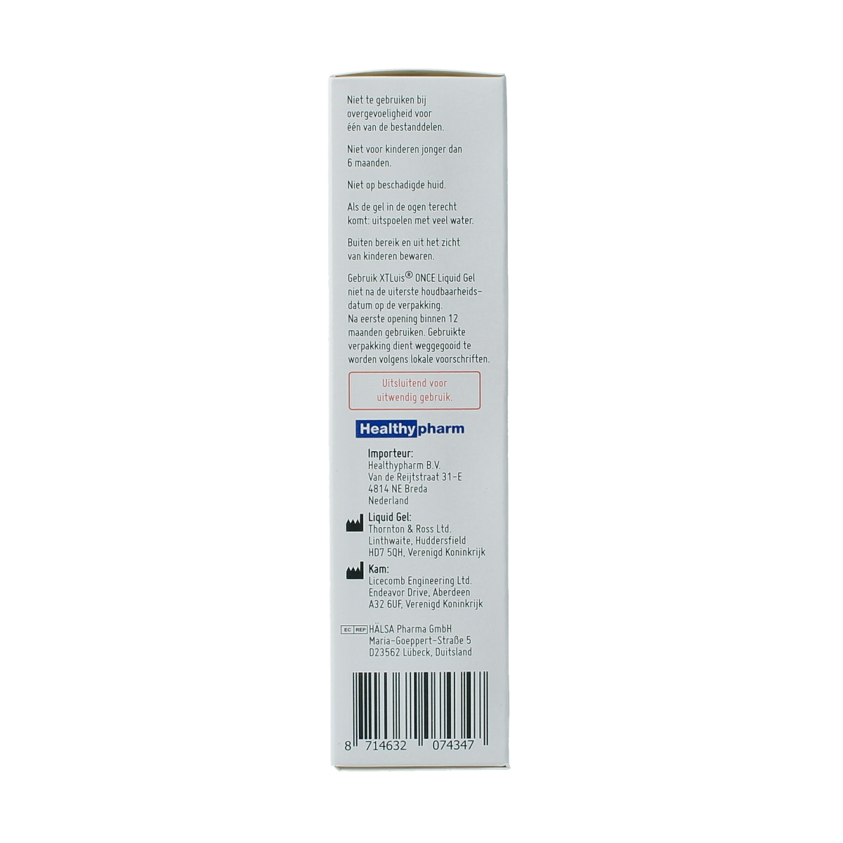 XT Luis Once gel met kam 100.00 Milliliter