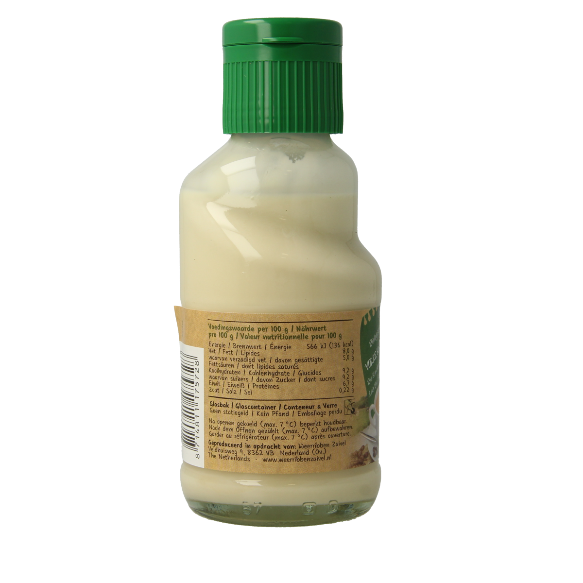 Weerribben Koffiemelk vol bio 160.00 Milliliter