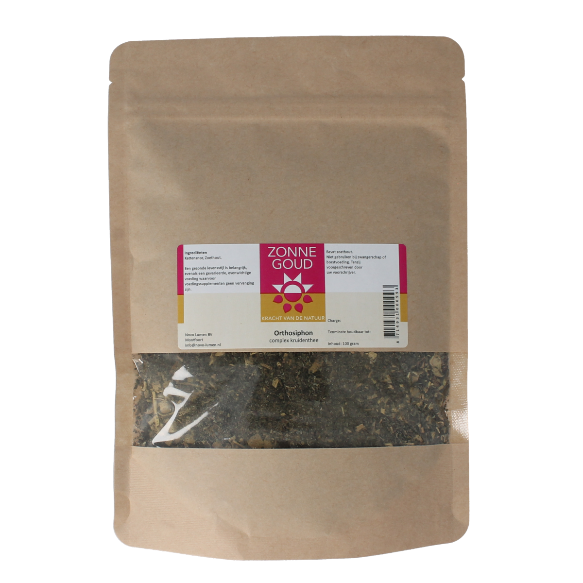 Zonnegoud Orthosiphon complex thee 100.00 Gram