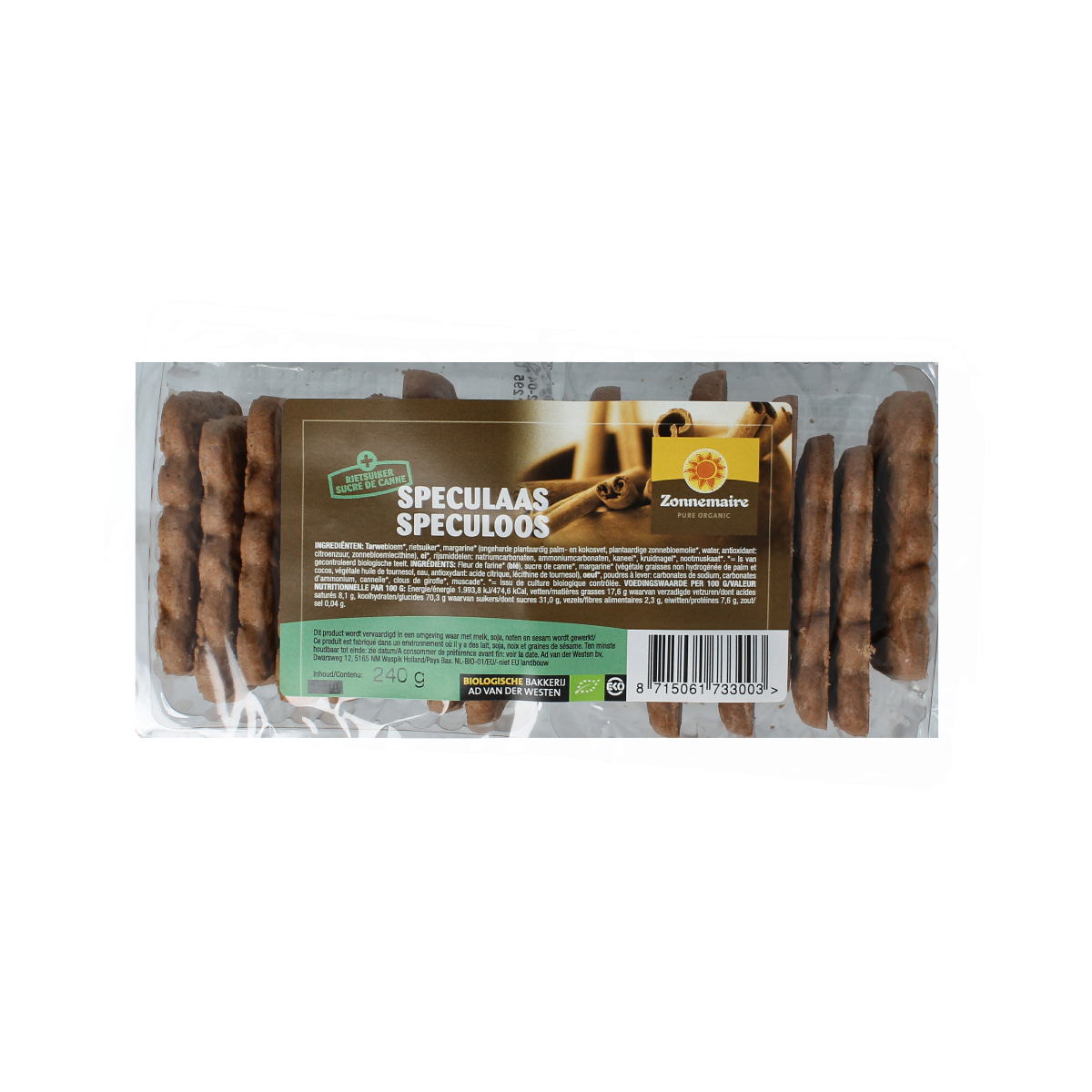 Zonnemaire Speculaas bio 240.00 Gram